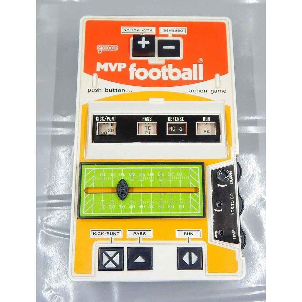 Galoob MVP Football Hand-Held Electric Game 1978 W/Box Not Working For Parts